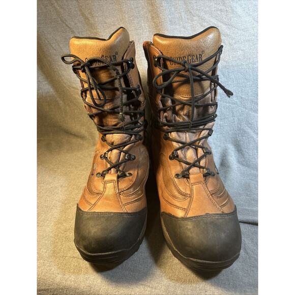 GUIDE GEAR 2000 g Thinsulate Ultra Brown Work Boots, Men's Sz 13 [BRC] - Picture 2 of 9